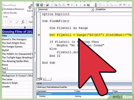 Image titled Use "Find" in Excel VBA Macros Step 6